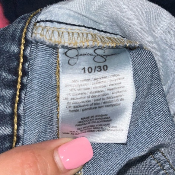 Jessica Simpson Women's Dark Blue Skinny Jeans - Picture 3 of 5